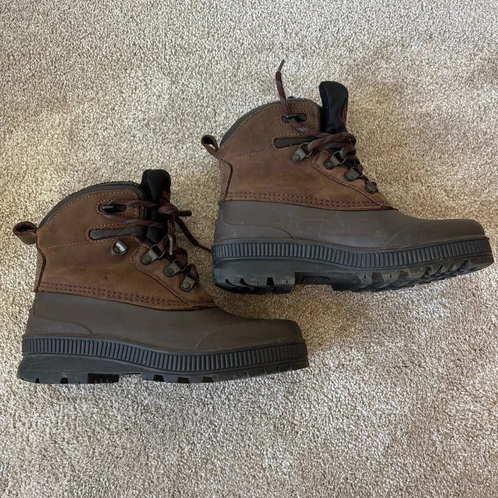 Sorel Kaufman Womens Winter Duck Boots Rubber Leather Insulated Fleece Liner